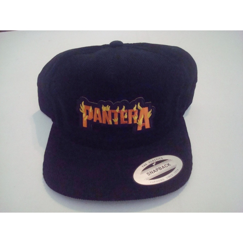 PANTERA CORD CORUROY SNAPBACK BEACH GOLF 00S Y2K HAT CAP VINTAGE DEADSTOCK P3